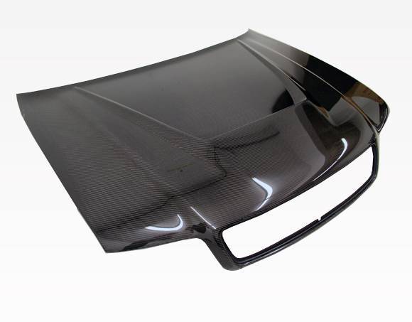 1996-2001 AUDI A4 4 doors INVADER Style Carbon Fiber Black Hood-4