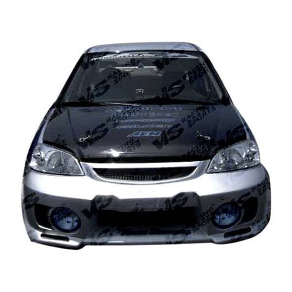 1996-1998 Honda Civic Hatchback 4 doors 2 doors EVO 5 Style FRP Primer Front Bumper-1