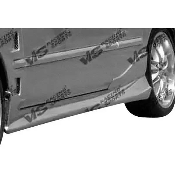 1996-2000 Honda Civic Hatchback 2 doors INVADER 6 Style FRP Primer Side Skirts-1
