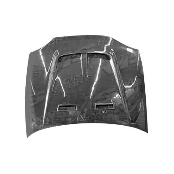 1996-1998 Honda Civic 2 doors 4 doors MONSTER Style Carbon Fiber Black Hood-1