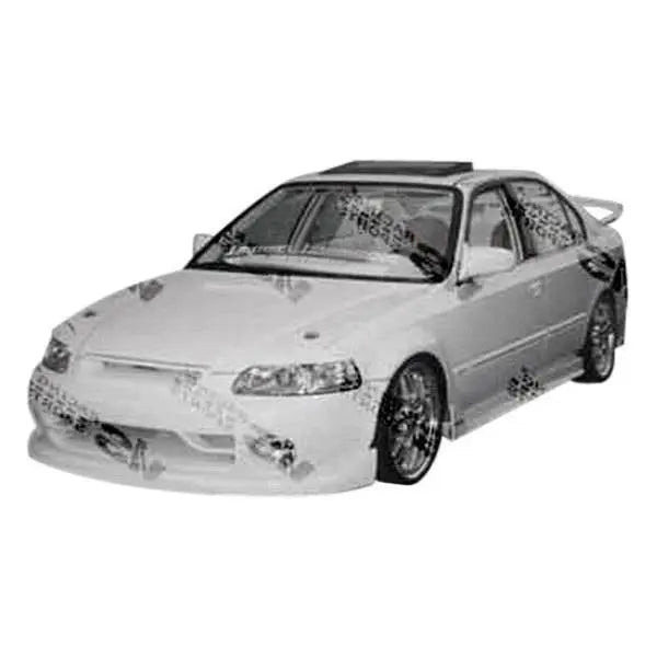 1996-2000 Honda Civic 4 doors TECHNO R Style FRP Primer Side Skirts-1