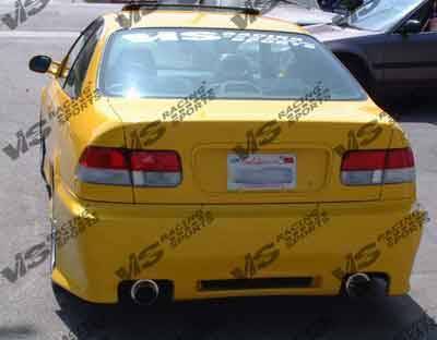 1996-1998 Honda Civic 4 doors Z1 BOXER Style FRP Primer Full Kit-3