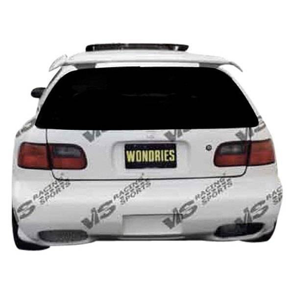 1996-2000 Honda Civic Hatchback kombat 1 Style FRP Primer Rear Bumper-1
