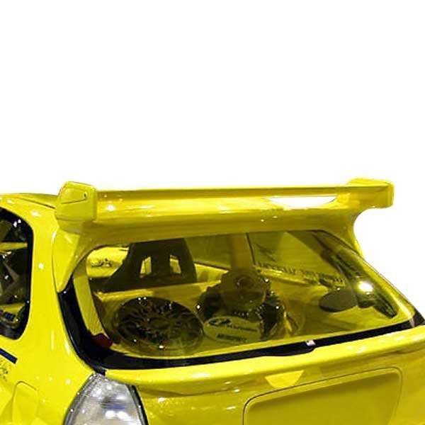 1996-2000 Honda Civic Hatchback QUEST Style FRP Primer Spoiler-2