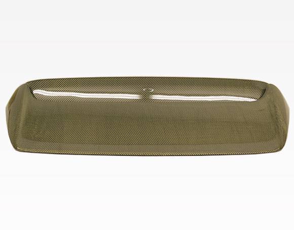 1996-2000 Honda Civic Hatchback KEVLAR CARBON FIBER Yellow Black Spoiler-3