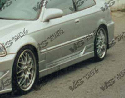 1996-1998 Honda Civic Hatchback TSC Style FRP Primer Full Kit-3