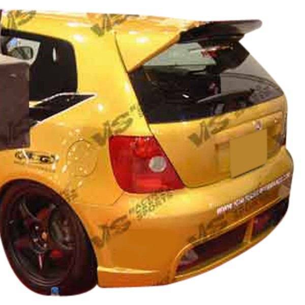 1996-2000 Honda Civic Hatchback TSC 2 Style FRP Primer Rear Bumper-1