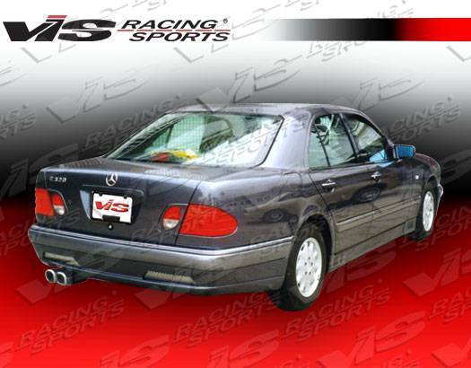 1996-1999 Mercedes E Class W210 4 doors LASER Style FRP Primer Rear Bumper-3
