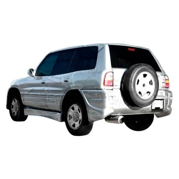 1996-2000 Toyota Rav 4 4 doors BALLISTIX Style FRP Primer Rear Lip-2