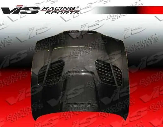 1997-2003 BMW 5 SERIES E39 4 doors GTR Style Carbon Fiber Black Hood-1