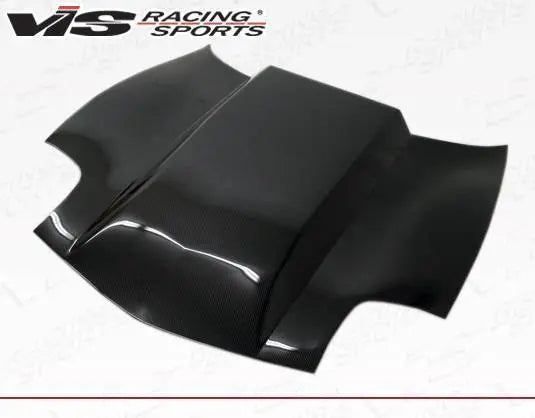 1997-2004 Chevrolet Corvette 2 doors Cowl Induction Style Carbon Fiber Black Hood-2