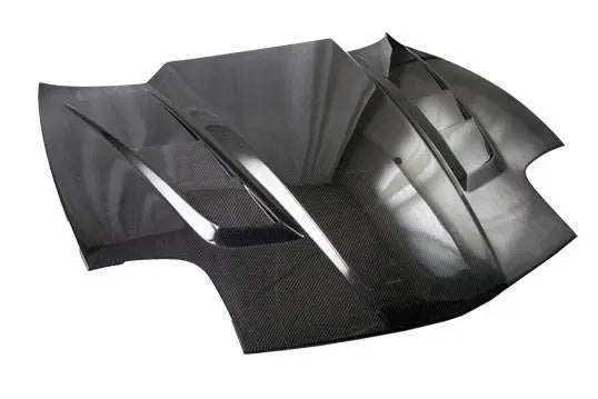 1997-2004 Chevrolet Corvette 2 doors SCV Style Carbon Fiber Black Hood-1