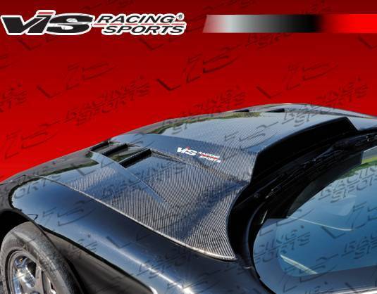 1997-2004 Chevrolet Corvette 2 doors SCV Style Carbon Fiber Black Hood-2