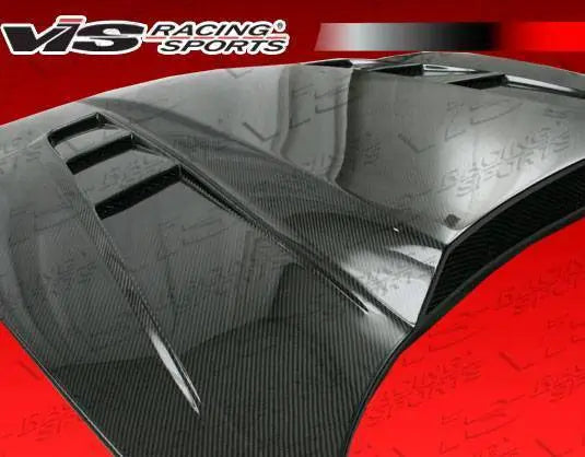 1997-2004 Chevrolet Corvette 2 doors SCV Style Carbon Fiber Black Hood-4