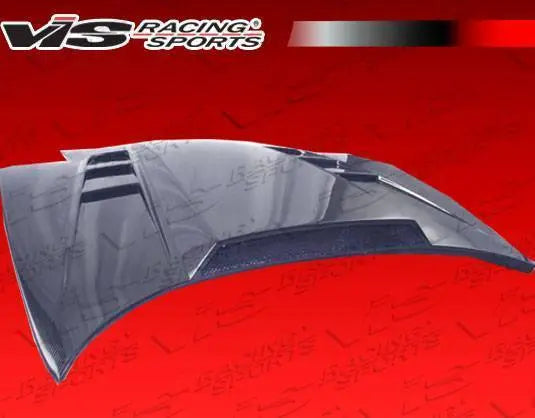 1997-2004 Chevrolet Corvette 2 doors SCV Style Carbon Fiber Black Hood-6