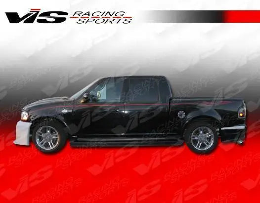 1997-2003 Ford F150 4 doors FRP Primer Side Skirts-1