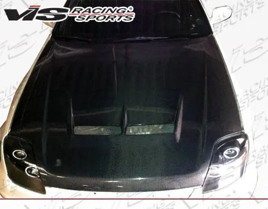 1997-2001 Honda Prelude 2 doors JS Style Carbon Fiber Black Hood-1