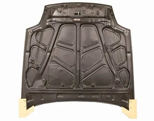 1997-2001 Honda Prelude 2 doors OEM Style Carbon Fiber Black Hood-4