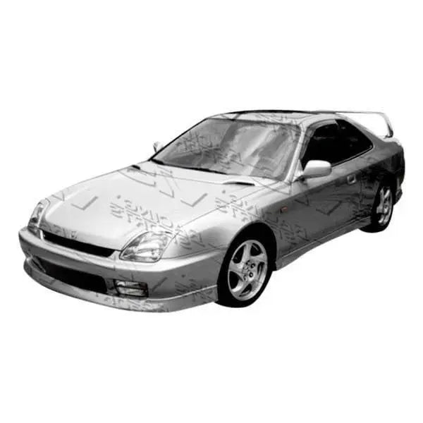 1997-2001 Honda Prelude 2 doors TECHNO R 2 Style FRP Primer Side Skirts-1