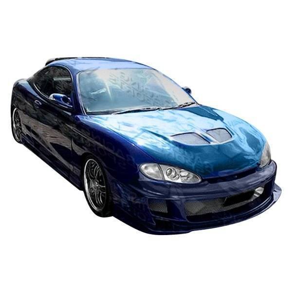 1997-1999 Hyundai Tiburon 2 doors BALLISTIX Style FRP Primer Front Bumper-1