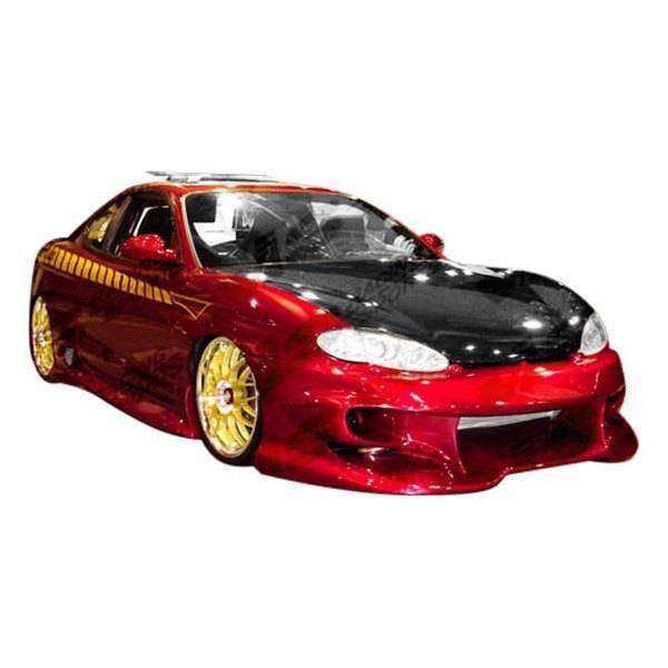 1997-1999 Hyundai Tiburon 2 doors INVADER 2 Style FRP Primer Front Bumper-1