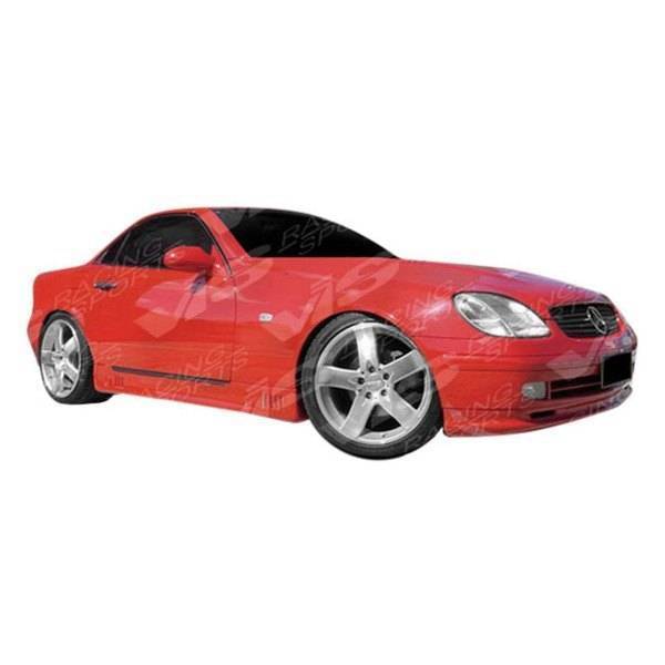 1997-2004 Mercedes SLK R170 2 doors LASER Style FRP Primer Front Lip-1