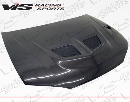 1997-2001 Mitsubishi Mirage 4 doors EVO 5 Style Carbon Fiber Black Hood-1