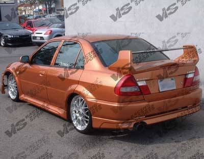 1997-2001 Mitsubishi Mirage JDM 4 doors EVO 5 WB Style FRP Primer Full Kit-3