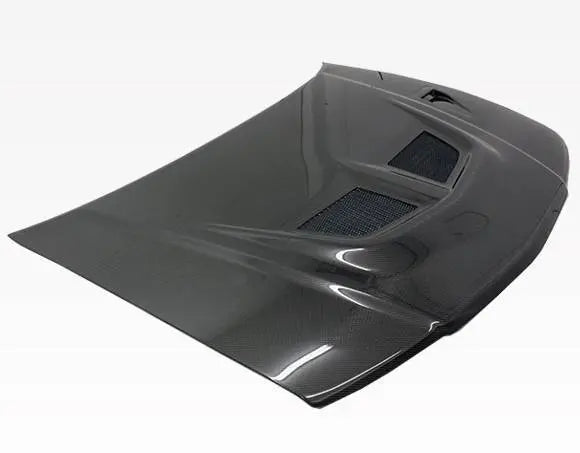 1997-2001 Mitsubishi Mirage JDM 4 doors EVO Style Carbon Fiber Black Hood-1