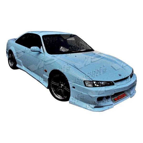 1997-1998 Nissan 240SX 2 doors DEMON Style FRP Primer Front Bumper-1