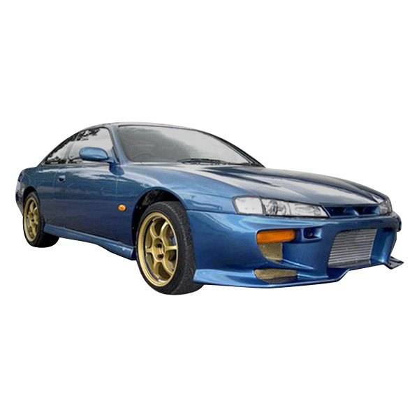 1997-1998 Nissan 240SX 2 doors INVADER Style FRP Primer Full Kit-1