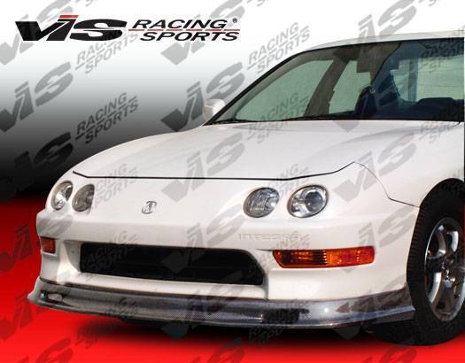 1998-2001 Acura Integra 2 doors 4 doors Carbon Fiber Black Front Lip-1