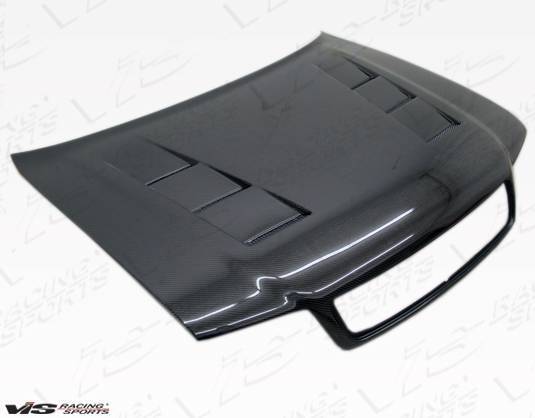 1998-2002 AUDI S4 4 doors TERMINATOR Style Carbon Fiber Black Hood-1