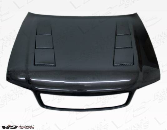 1998-2002 AUDI S4 4 doors TERMINATOR Style Carbon Fiber Black Hood-2