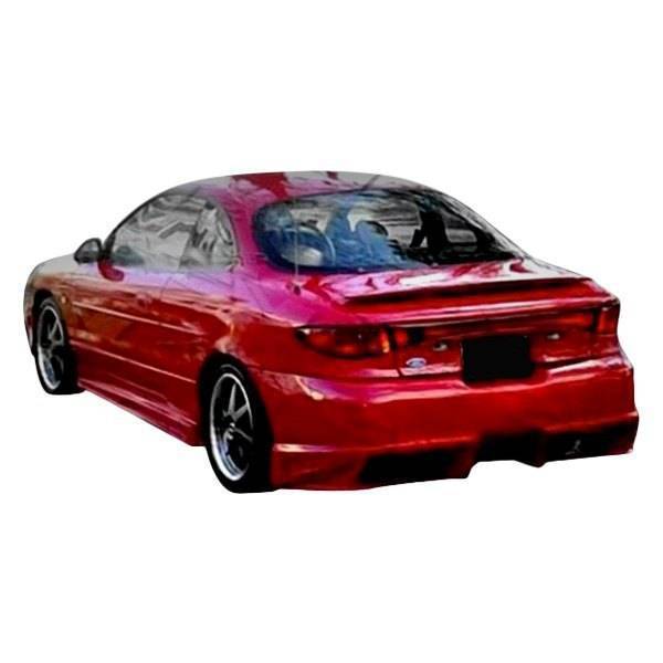 1998-2003 Ford Escort 2 doors BALLISTIX Style FRP Primer Rear Bumper-1