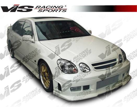 1998-2005 Lexus GS300 GS400 4 doors BATTLE Z Style FRP Primer Front Bumper-2