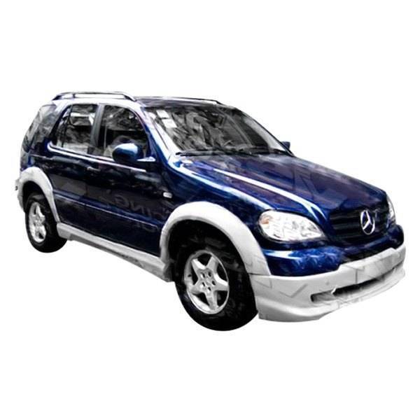 1998-2001 Mercedes M Class X163 4 doors WERK Style FRP Primer Front Lip-2