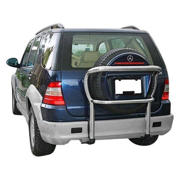 1998-2001 Mercedes M Class X163 4 doors WERK Style FRP Primer Rear Lip-1