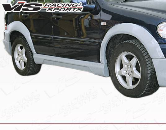 1998-2001 Mercedes M Class X163 4 doors WERK Style FRP Primer WideBody-1