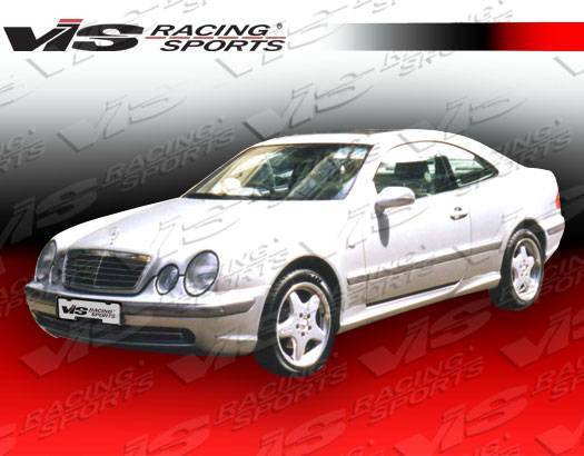 1998-2002 Mercedes Clk W208 2 doors EURO TECH Style FRP Primer Front Bumper-4
