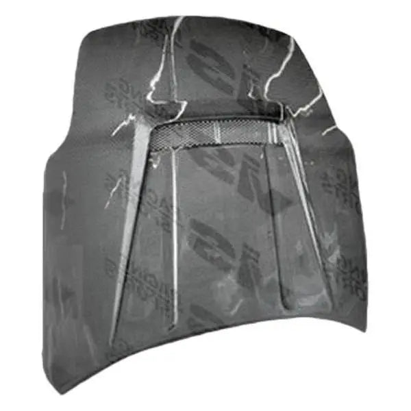 1998-2001 Nissan Altima 4 doors INVADER Style Carbon Fiber Black Hood-1