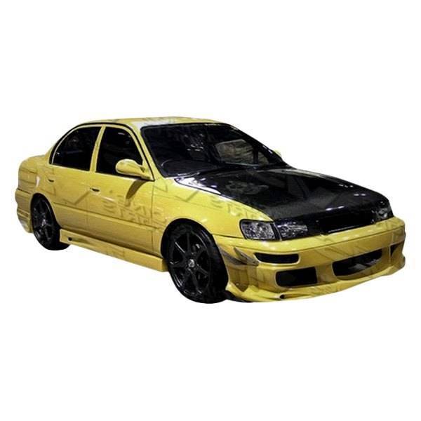 1998-2000 Toyota Corolla 4 doors BALLISTIX Style FRP Primer Front Bumper-1