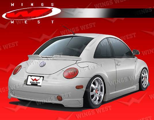 1998-2005 Volkswagen Beetle 2 doors POLYURETHANE Black Rear Lip-1