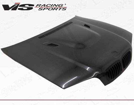 1999-2003 BMW 3 SERIES E46 M3 2 doors E92 M3 Style Carbon Fiber Black Hood-2