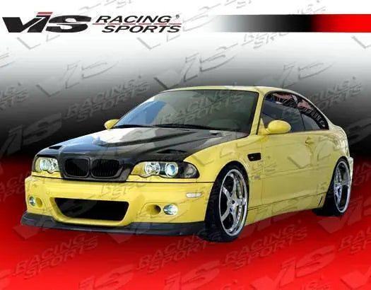 1999-2003 BMW 3 SERIES E46 2 doors Euro R Style Carbon Fiber Black Hood-1