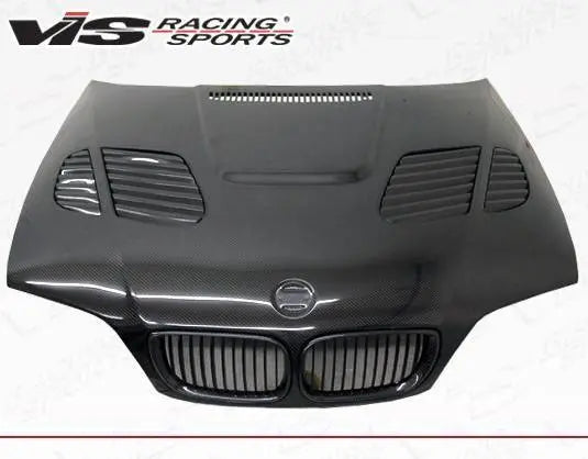 1999-2003 BMW 3 SERIES E46 2 doors GTR Style Carbon Fiber Black Hood-2