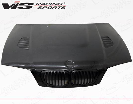1999-2003 BMW 3 SERIES E46 2 doors XTS Style Carbon Fiber Black Hood-3