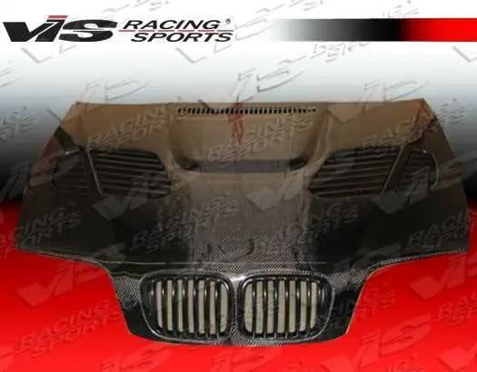1999-2001 BMW 3 SERIES E46 4 doors GTR Style Carbon Fiber Black Hood-3