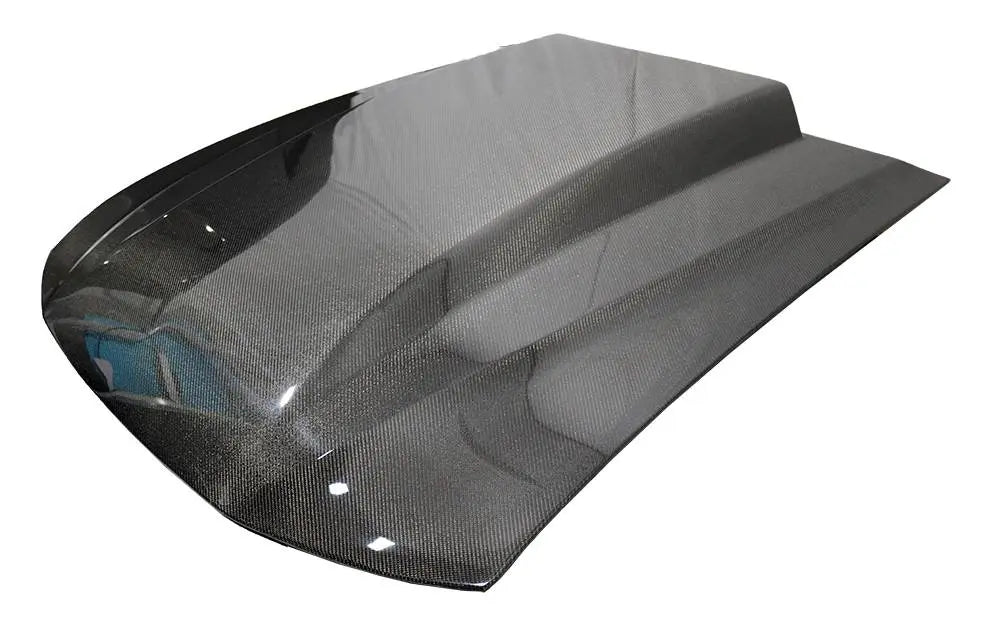 1999-2004 Ford Mustang 2 doors Cowl Induction Style Carbon Fiber Black Hood-1