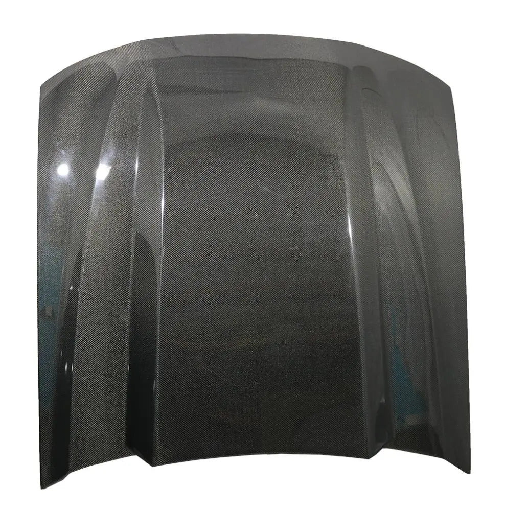1999-2004 Ford Mustang 2 doors Cowl Induction Style Carbon Fiber Black Hood-4